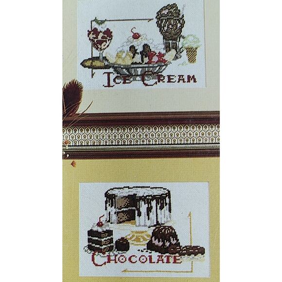 Leisure Arts Kitchen Stitchin Cross Stitch Patterns Strawberry, Lemon, Apple Pie - Picture 3 of 11